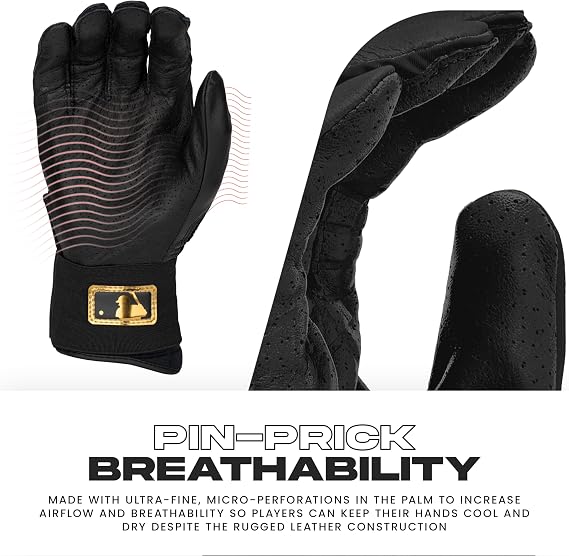 Franklin Sports MLB Batting Gloves - Infinite Powerstrap Baseball + Softball Long Cuff Batting Gloves - Adult + Youth