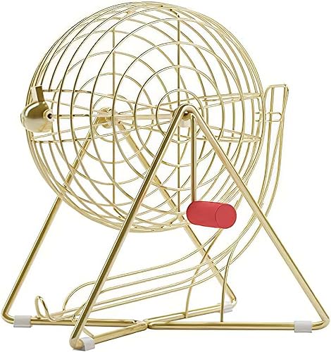 MR CHIPS Jaula de bingo de acero profesional de 11 pulgadas solamente – Se adapta a bolas de bingo de 7/8 pulgadas (no para bolas de 3/4 pulgadas o