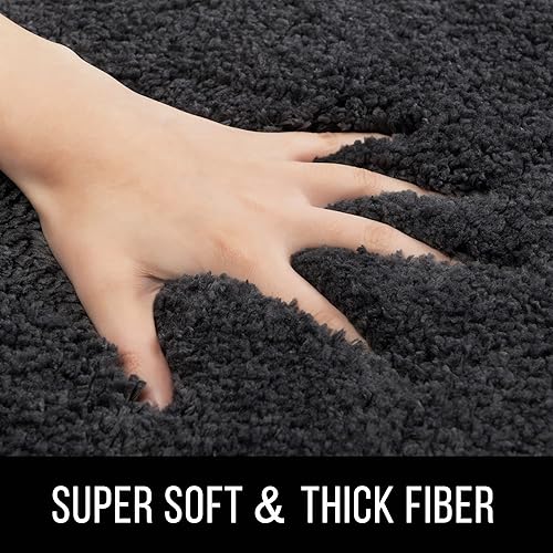 Miniatura 2 de VannySucci Alfombras de baño antideslizantes de 32 x 20 pulgadas, duraderas, suaves, lavables a máquina, tapetes de baño absorbentes de agua con