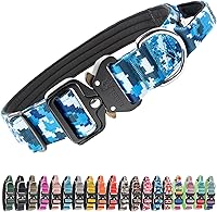 Vista 17 de TSPRO Collares Premium para Perros Collar Táctico para Perro con Parche y Hebilla de Metal de Liberación Rápida de Servicio Pesado Duradero Grueso
