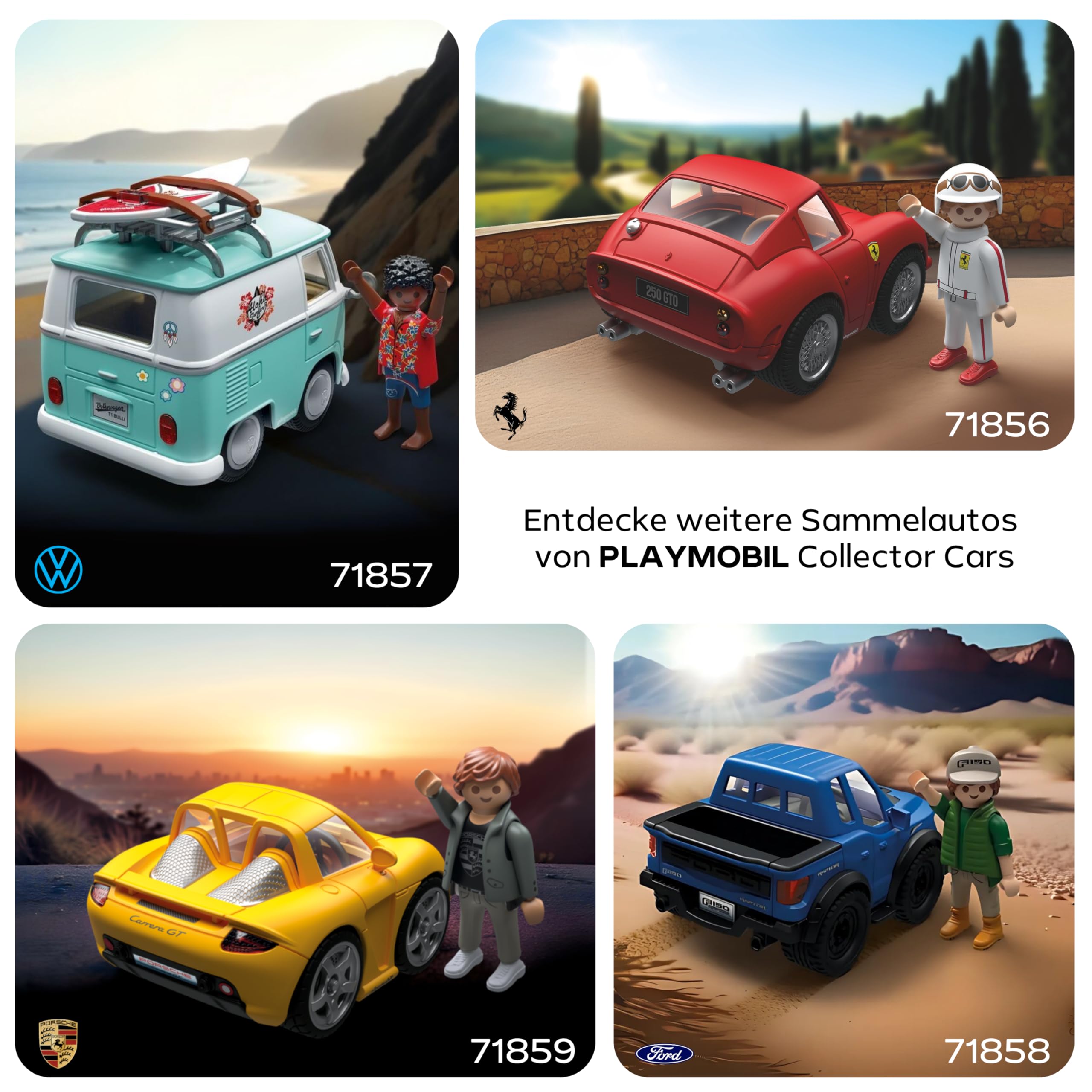 PLAYMOBIL | Cars | Magnum, P.I. Ferrari 308 GTS Quattrovalvole | Famous Cars | Supersportwagen | Sammlerstück für Autofans | Spielzeug für Sammler und Kinder ab 5 Jahren | 71343