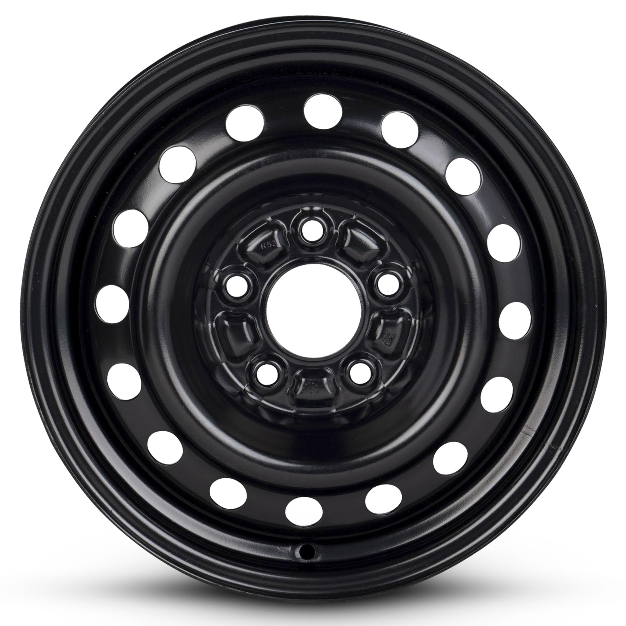 For 2007-2012 Hyundai Elantra 15 Inch Black Painted Steel Rim - OE Direct Replacement - Road Ready Car Wheel product thumbnail 2