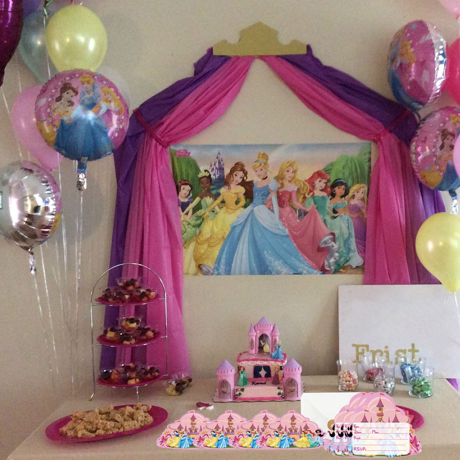 Amazon | GOGOPARTY 20ピース ディズニー プリンセス 招待状