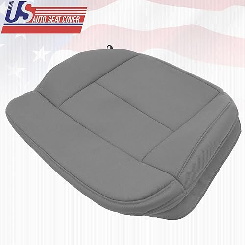 Miniatura 8 de 2007 para Ford F150 Lariat Driver Side Bottom Funda de asiento de tela de repuesto gris pedernal