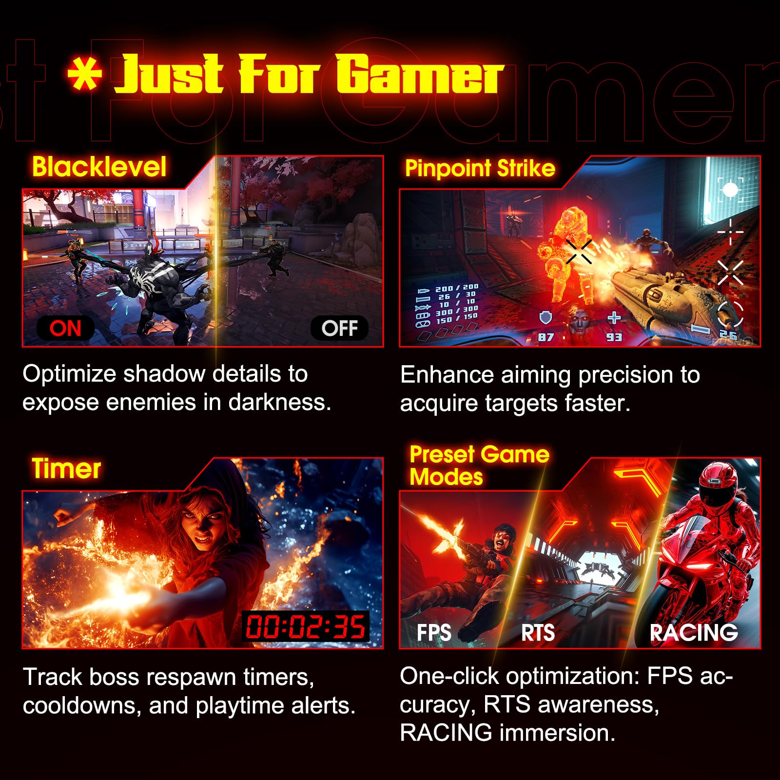 SANSUI 34 Inch 240Hz Curved Ultrawide UWQHD 3440x1440 Gaming Monitor, 21:9 2K Curved Monitor 1500R,Fast VA, PIP/PBP,AI Crosshair,AIPQ(Visual Enhance),MPRT 1ms,HDR,HDMI2.1 * 2,DP1.4 * 2(DP Cable Incl.)