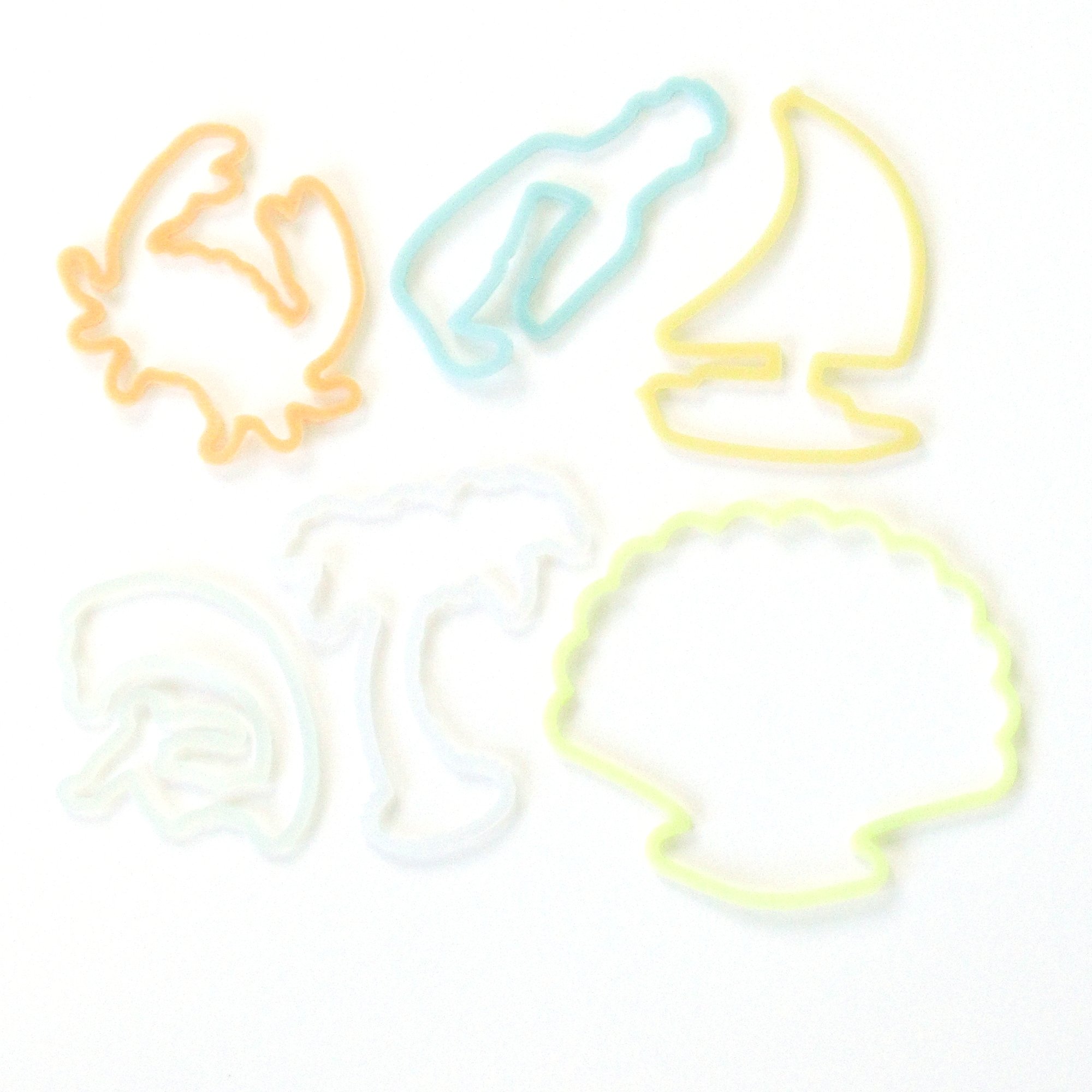 Silly Bandz Shaped Rubber Bands Bracelets 24Pack Beach Shapes