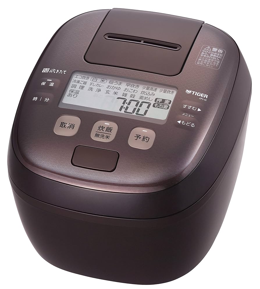 タイガー　IH圧力炊飯器　１升　JPI-H180TD　ダークブラウン Amazon | タイガー魔法瓶 JPI-H180TD ダークブラウン | タイガー