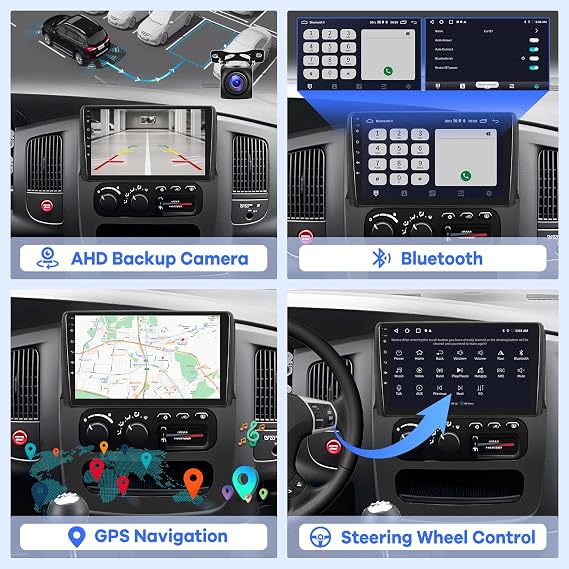 [2G+64G] Car Radio for Dodge Ram 1500 2500 3500 2002-2005 Android Screen