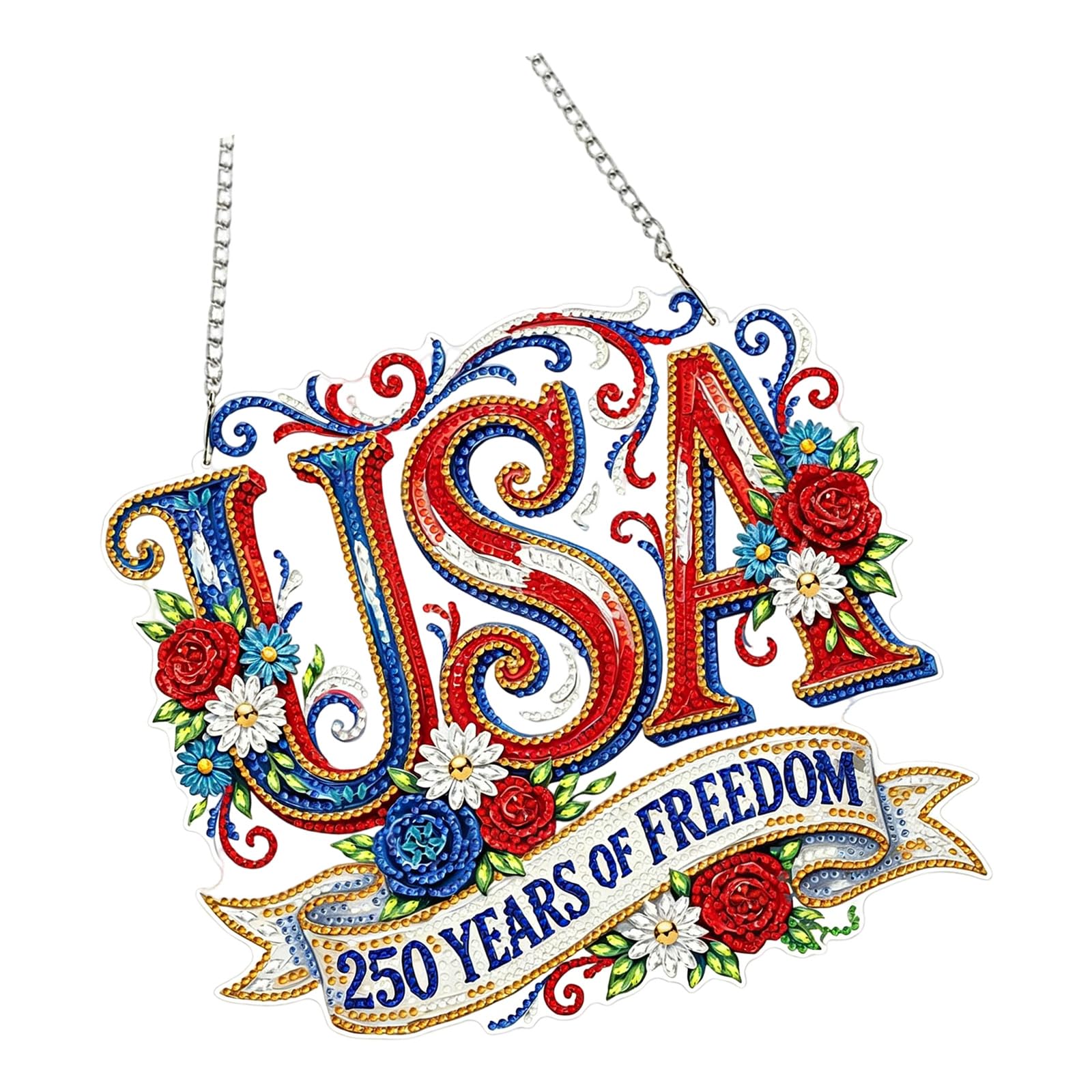 Oxxggkao Rhinestones Embroidery Artwork Special Shape Rhinestones Art Craft Painting Window Pendants for Contemporary Space Styling Window Pendants
