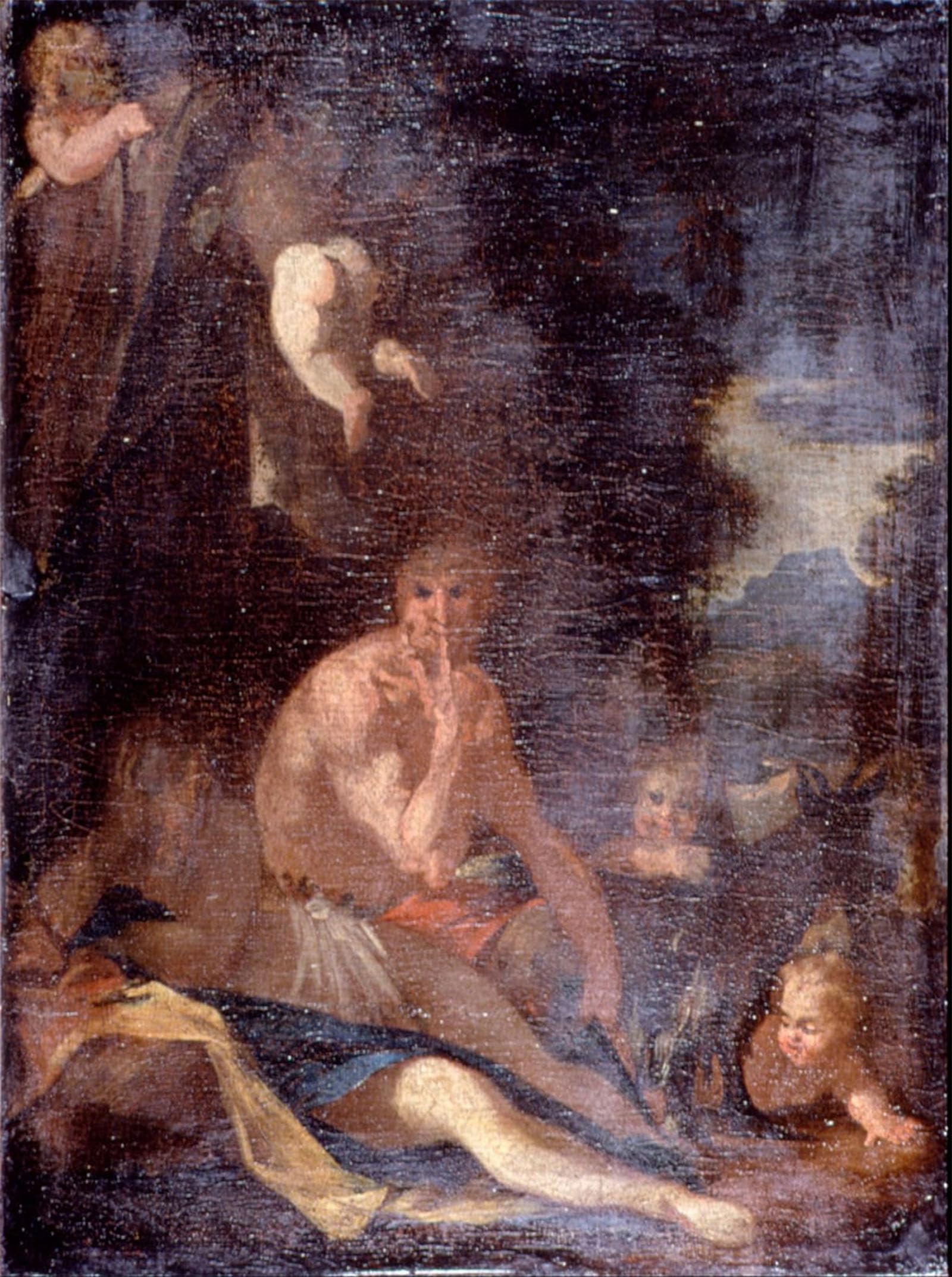Tableaux Toile Murale Nymphe et Satyre Nicolas 60x90cm