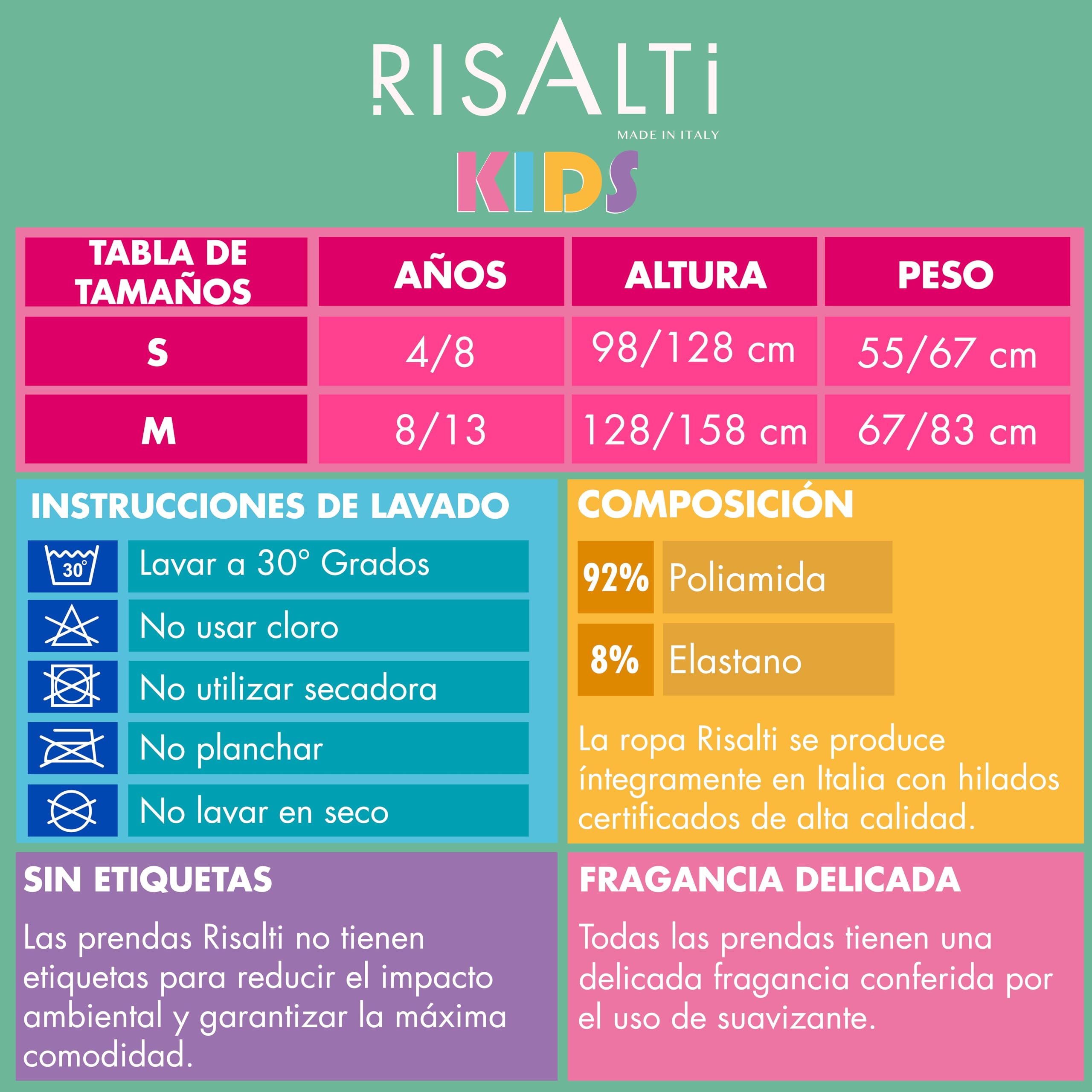 Risalti Top Niña Microfibra 3 Pz - Tops Niña, Ropa Niña, Sujetador Niña, Camiseta Tirantes Niña, Top Crop, Top Deportivo Niña, Ropa De Niña Sin Costuras, Brazaletes de Regalo - Made In Italy