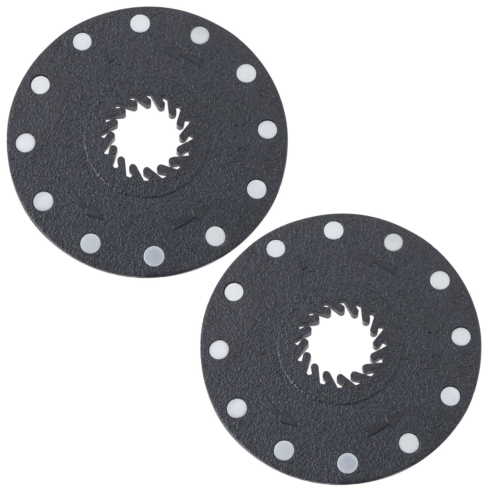 eMagTech 2 PCs Electric Bicycle Pedal Disk Sensor 12 Magnetic Diameter 65mm Aperture 15mm Magnetic Sensor Compatible with Green 7.7 ZT20R Z801 Z802