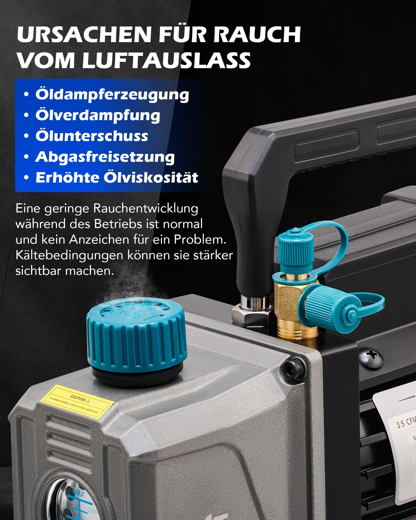 Orion Motor Tech Vakuumkammer mit Pumpe Vakuumkammer Entgasung Harz 3.5CFM mit 7,6L Edelstahl Vacuum Chamber Vakuumpumpe 100L/min mit Deckel aus gehärtetem Glas 1/4HP 5Pa HVAC-Vakuumgeräte