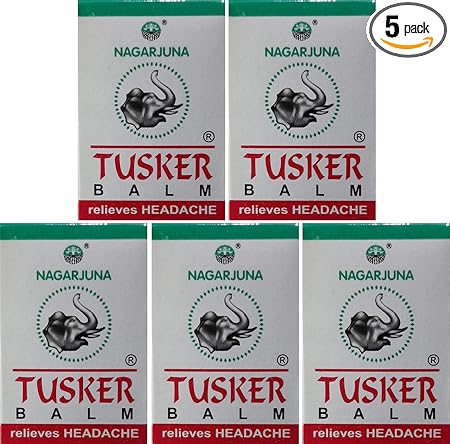 NAGARJUNA Tusker Balm (Pack of 5 x 10 g)