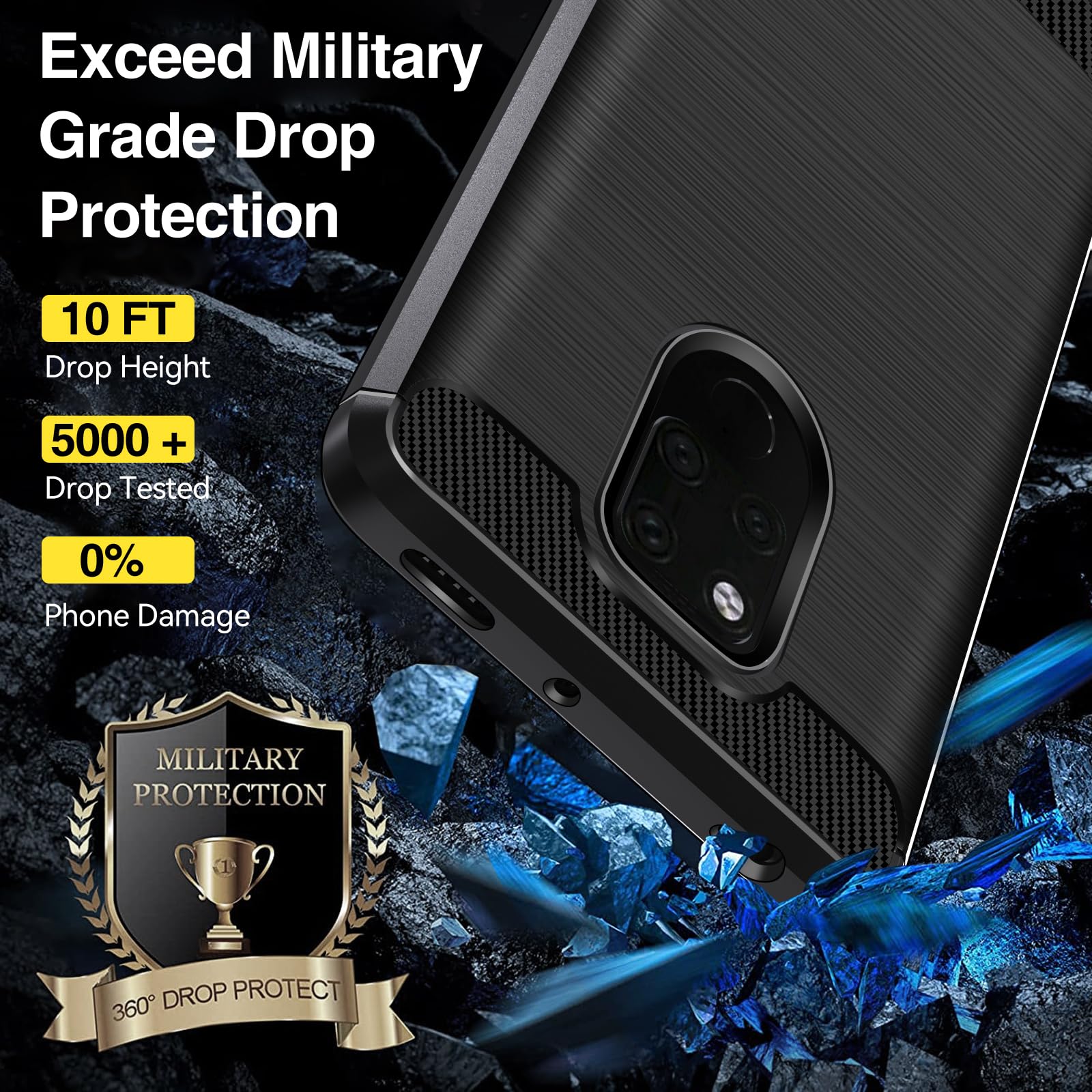 Ivoler Coque Pour Huawei Mate 20 X/Huawei Mate 20 X 5G, Ultra