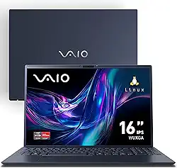 Notebook VAIO FE16 AMD Ryzen 5-5625U Linux 8GB RAM 256GB SSD Wi-Fi 6 Tela 16'' IPS WUXGA Antirreflexo - Cinza Grafite - VJFE69F11X-B0411H - Permite upgrade de memória RAM e SSD