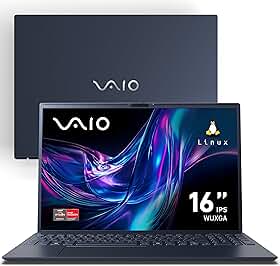 Notebook VAIO FE16 AMD® Ryzen 7-5825U Linux, 8GB RAM total 256GB SSD Tela 16" IPS WUXGA Antireflexo - Cinza Grafite - VJFE69F11X-B1711H