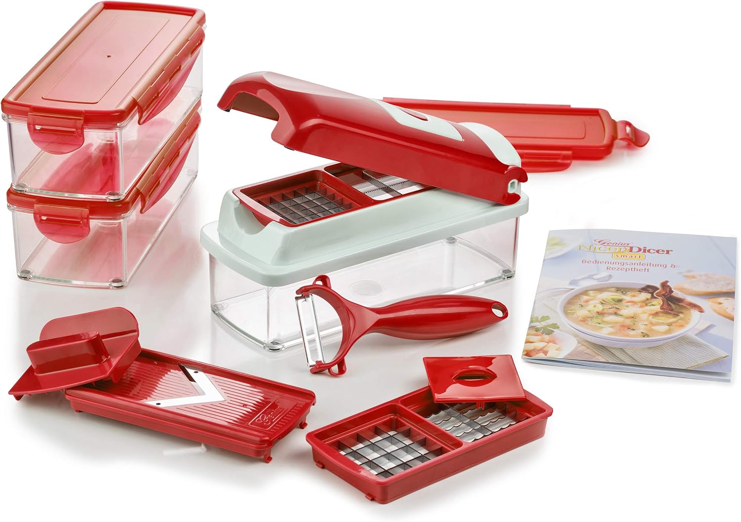 Genius Nicer Dicer Chef 13 Teilig Genius Nicer Dicer Smart | 13 Parti | Taglia verdure | Affetta verdure