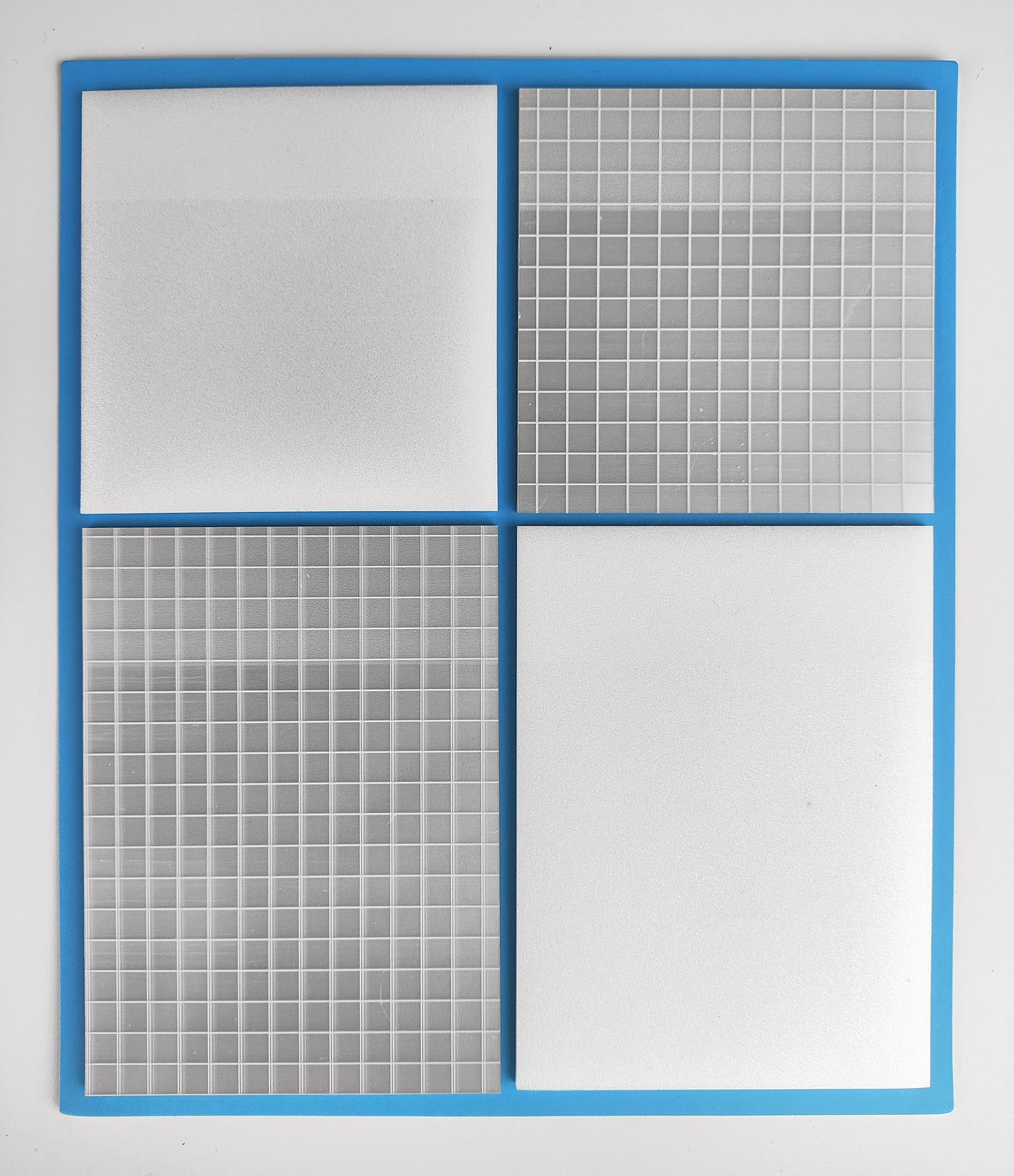 Transparent Sticky Notes, Frosted and Grid, Each Two Size, 75 * 75mm, 75 * 105mm, Total 4pads 160 Sheets, Plastic Material, Reusable, Waterproof, Translucent Self-Stick Pads for Office, School, Home