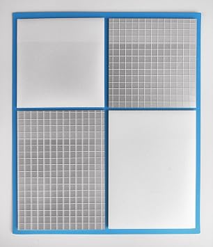 Transparent Sticky Notes, Frosted and Grid, Each Two Size, 75 * 75mm, 75 * 105mm, Total 4pads 160 Sheets, Plastic Material, Reusable, Waterproof, Translucent Self-Stick Pads for Office, School, Home
