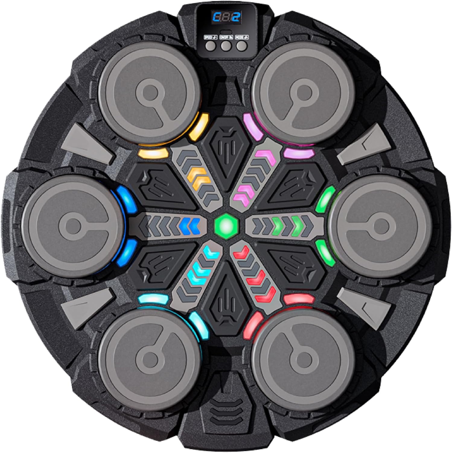 Music Boxing Machine for Kids—Bluetooth Wall Mounted Punching Workout Equipment with Rhythm Lights & Gloves, Sport Toys Gifts for 6,7,8,9,10+ Year Old Boys Girls Home Funny Exercise