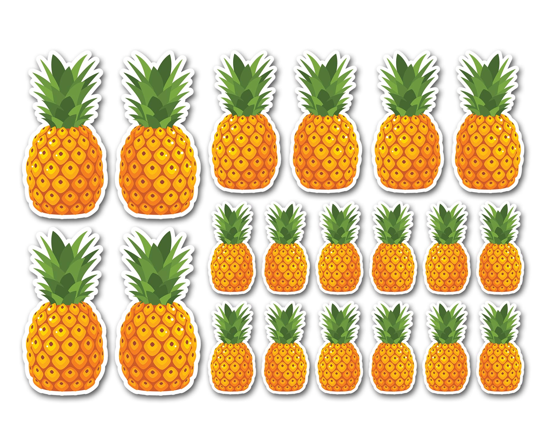 A5 Sticker Sheet Pineapple Vinyl Stickers - Fruit Food Healthy Scrapbooking Decoration Label Friend Girls Boys Cruise Aesthetic #29840