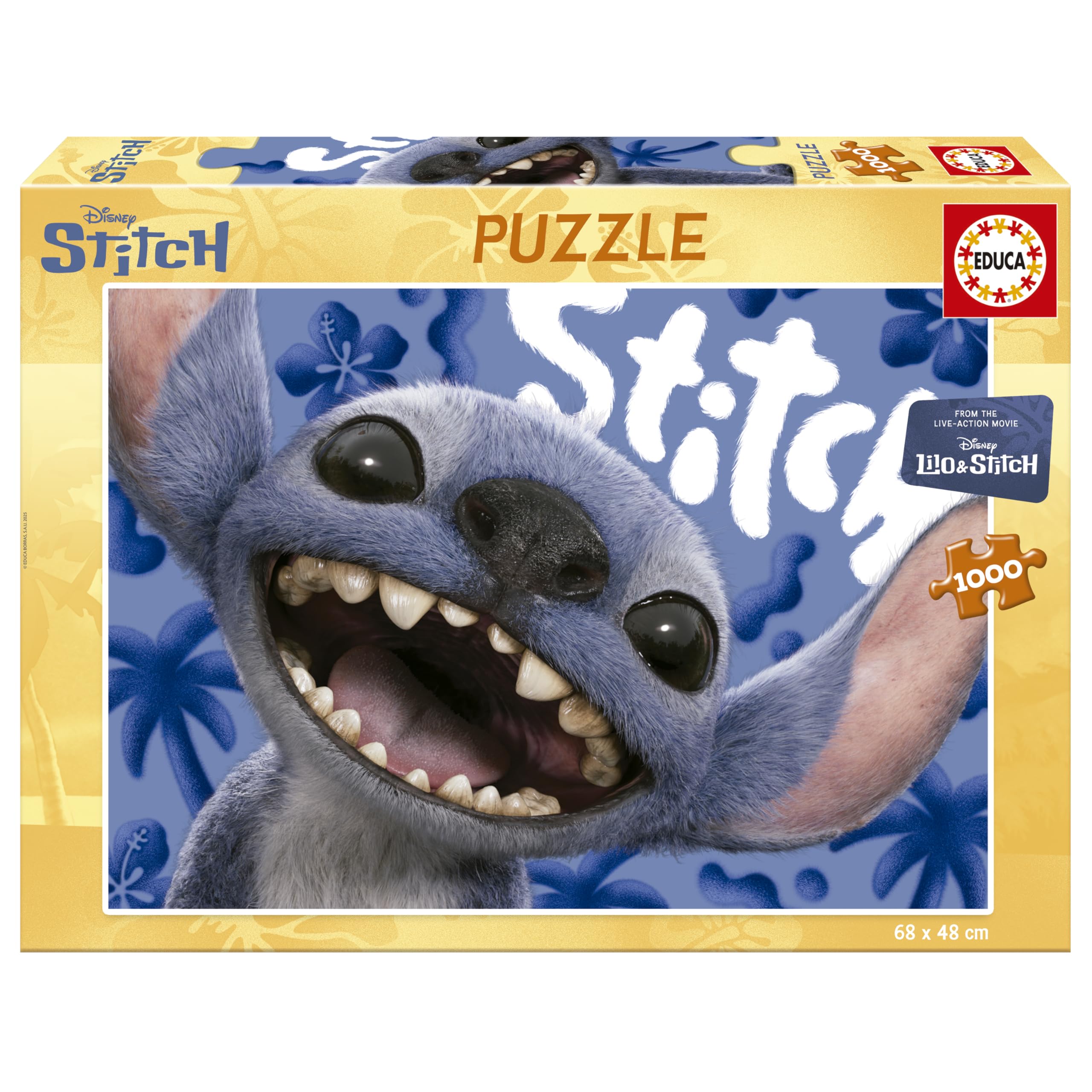 Educa - Puzzle de 1000 Piezas para Adultos | Lilo & Stitch. Medidas: 68 x 48 cm. A Partir de 14 años (20277)
