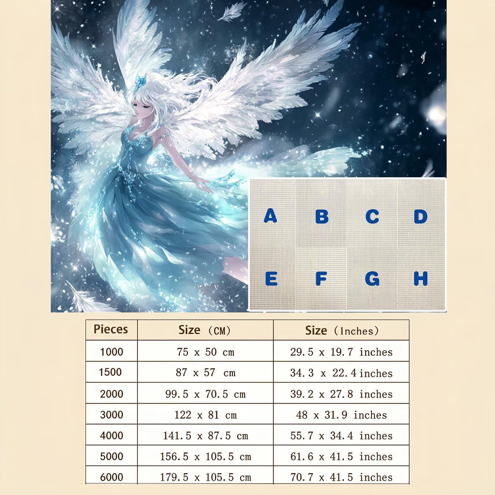 sogno ala Puzzle 1000 Pezzi per Adulti, Puzzle in Legno - Collezione Classica con Poster Incluso - Sfida di Concentrazione e Passatempo Antistress, Gioco Educativo per Famiglia, 75 x 50 cm f0-783