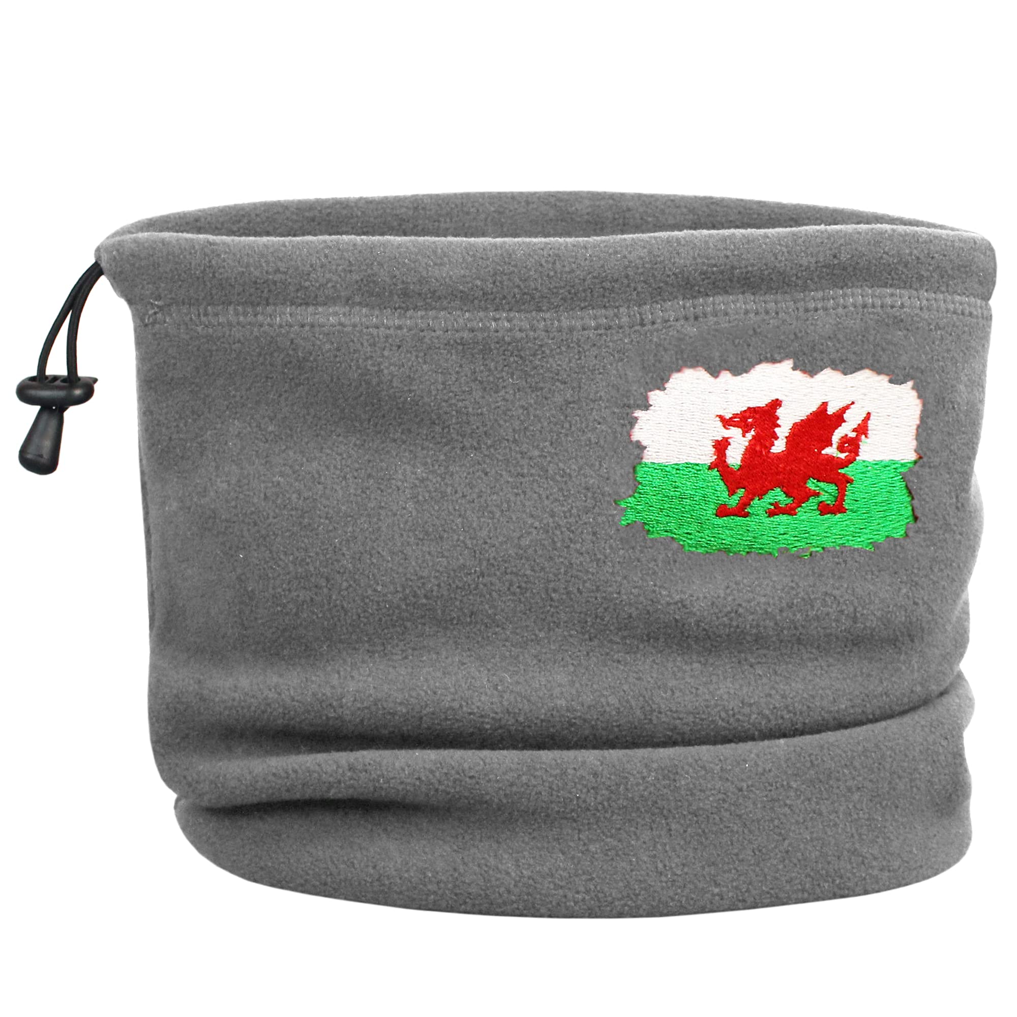 Teddyts Unisex Grey Wales Flag Super Soft Toggle Snood (Grey)