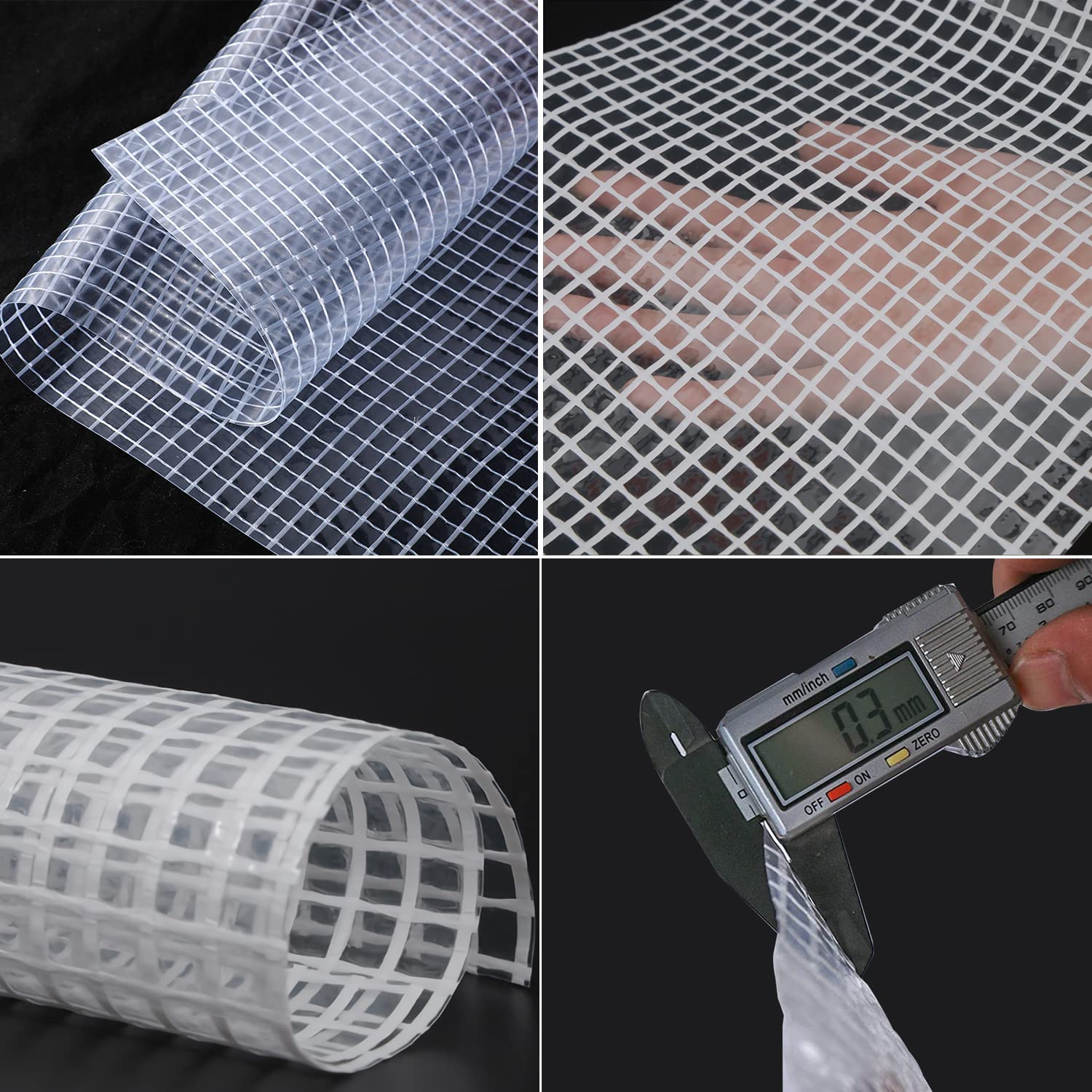 Lona de polietileno resistente al agua de 56 m con ojales, 3 mm de grosor, resistente a la intemperie, para protección contra la lluvia y multiusos