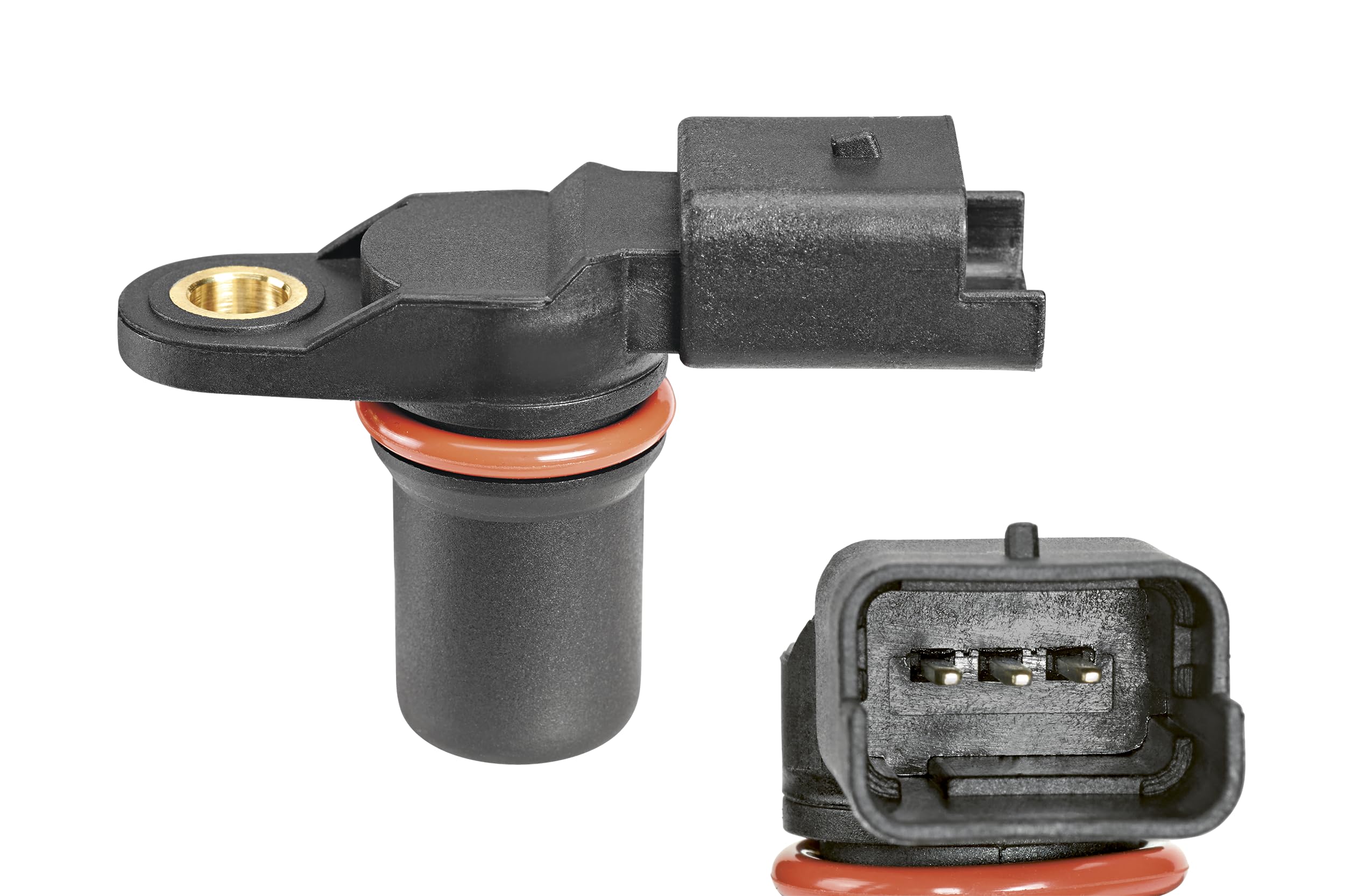 VALEO 253803 Sensor Nockenwellenposition Anzahl der Pins : 3 Plug Type : ANGULAR Sensortechnik : HALL Mit Kabel : NO Sonde Länge [mm] : 28