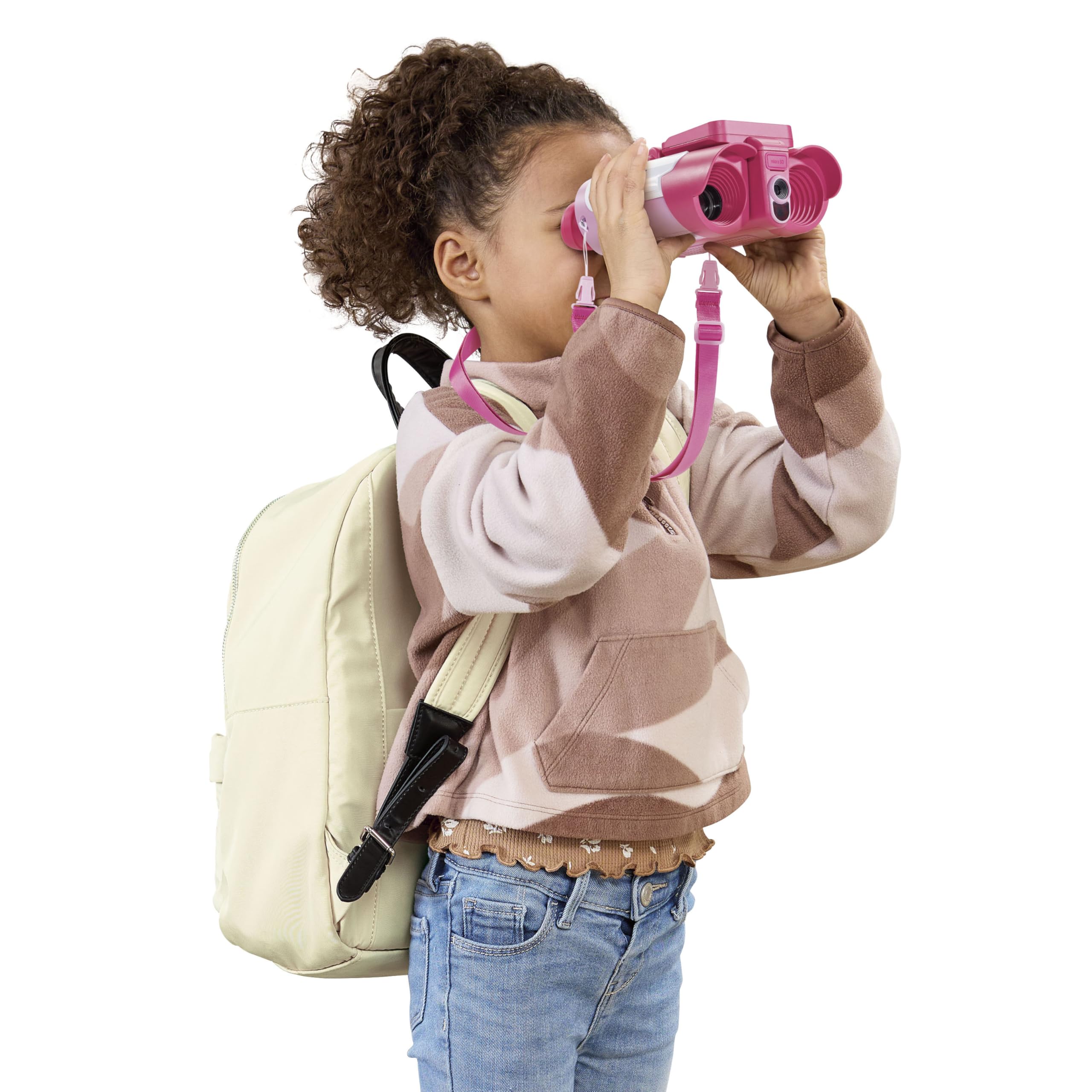 VTech - Binocolo multimediale natura e avventura, binocolo per bambini con fotocamera, foto e video, visione notturna, giochi educativi, design ergonomico, versione ESP