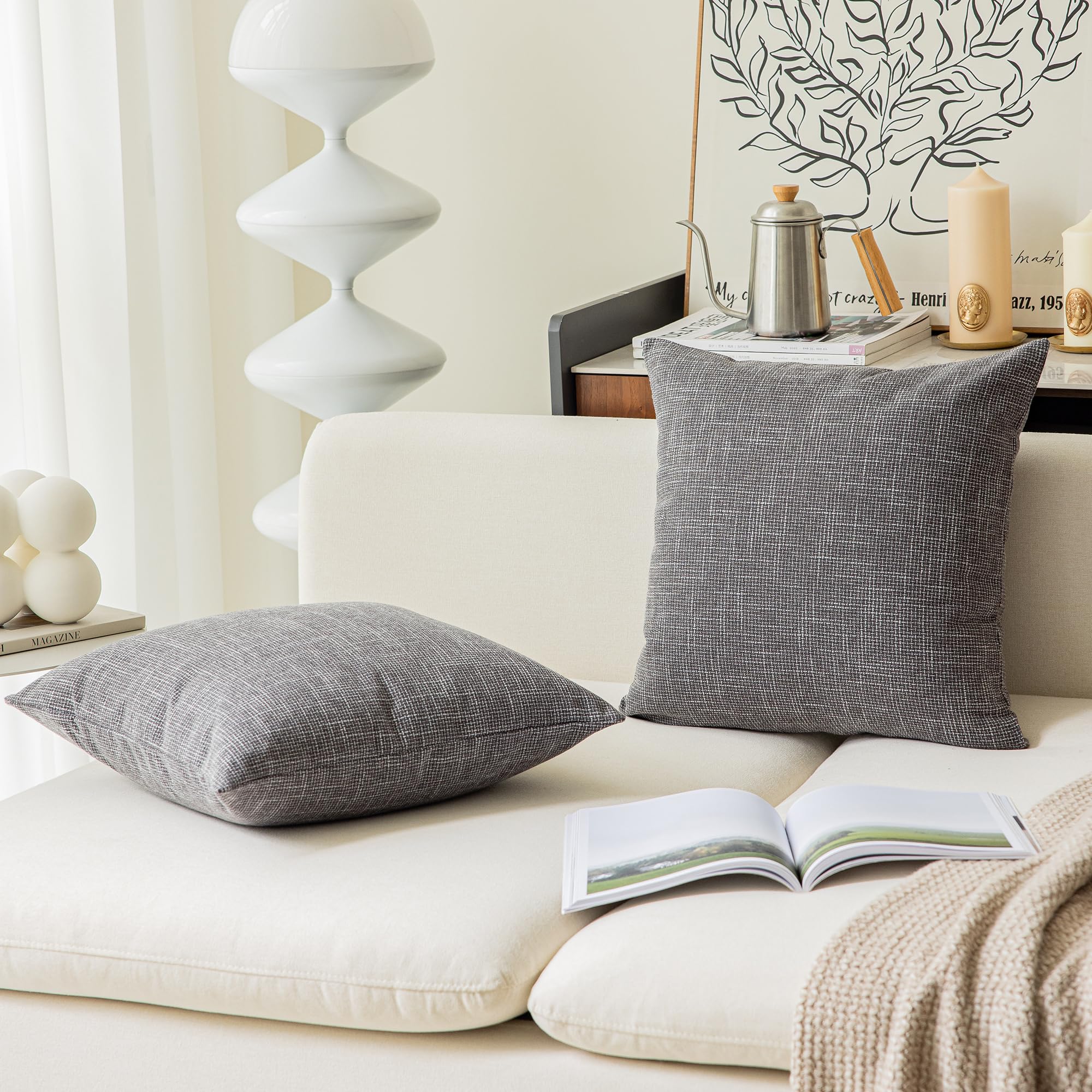 Amazon.co.jp: Kevin Textile 2枚セット 農家用クッションカバー