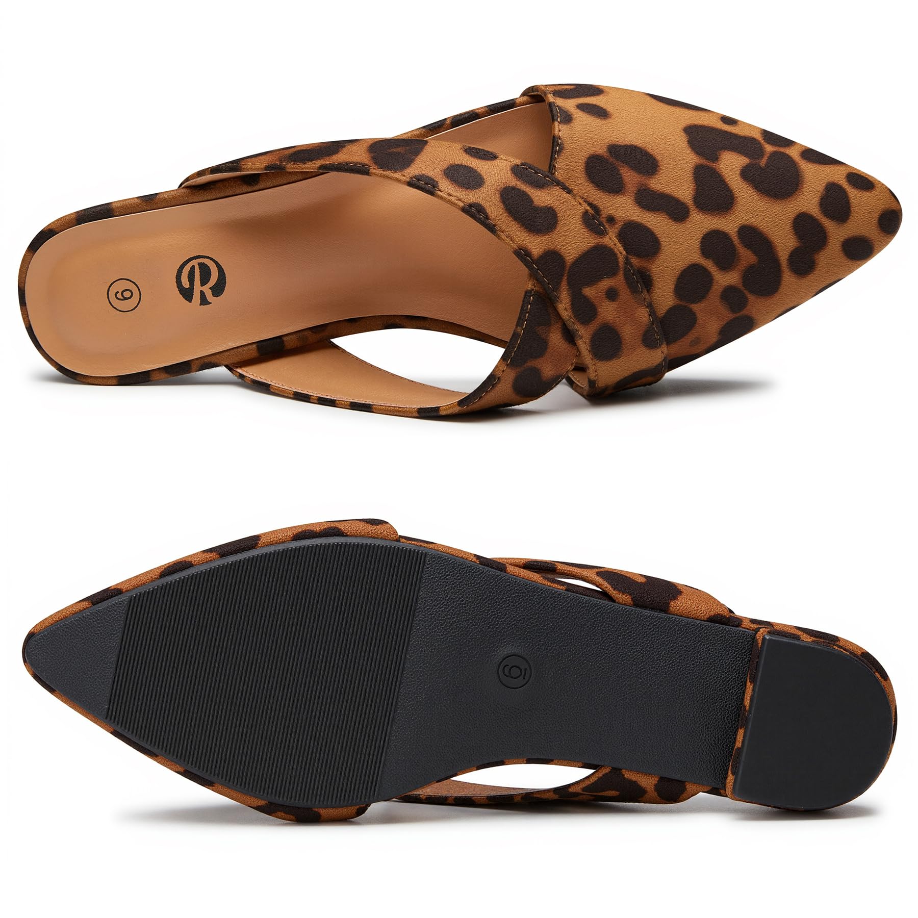 Rekayla Women’s Mules Closed Pointed Toe Backless Loafer Shoes for Women