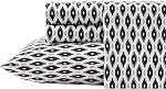 Wrangler- Full Sheet Set, Silky & Lightweight Bedding Set, Yellowstone Inspired, Casual Home Décor (Steer Skulls Black, Full)