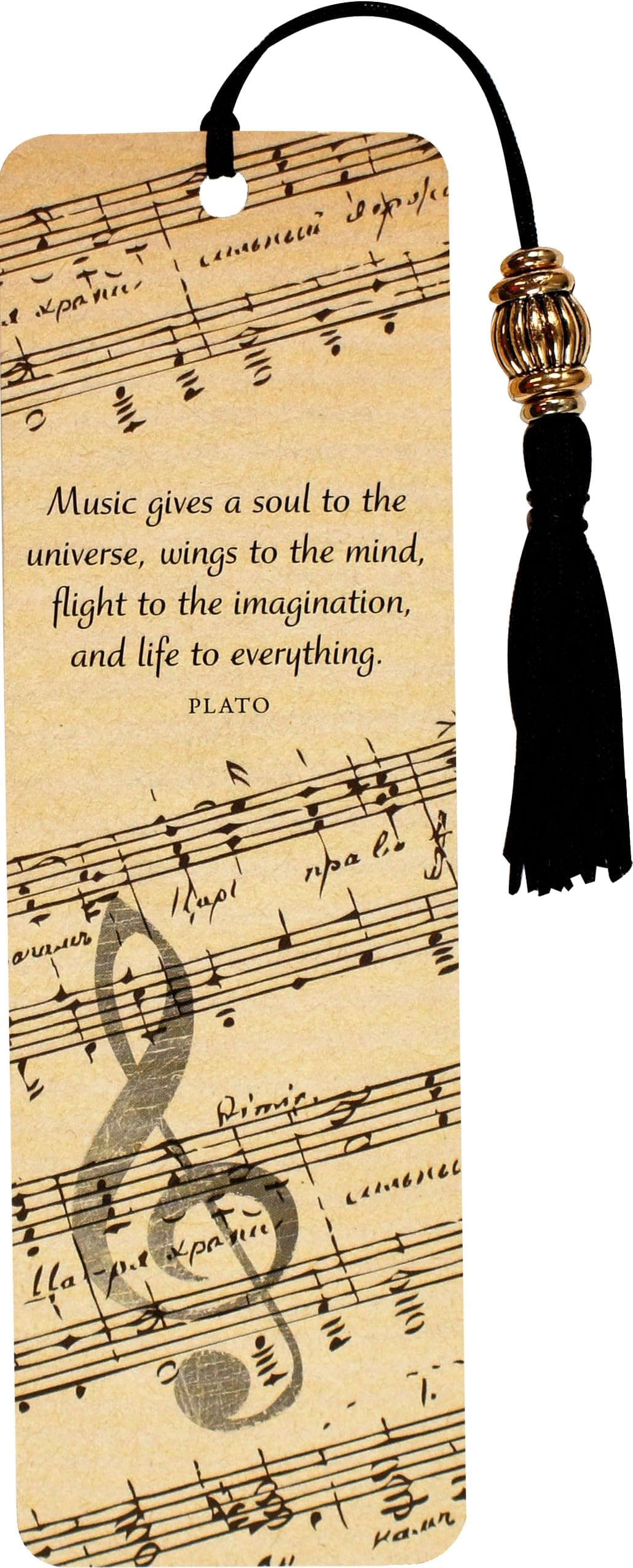 - Music Beaded Bookmark
