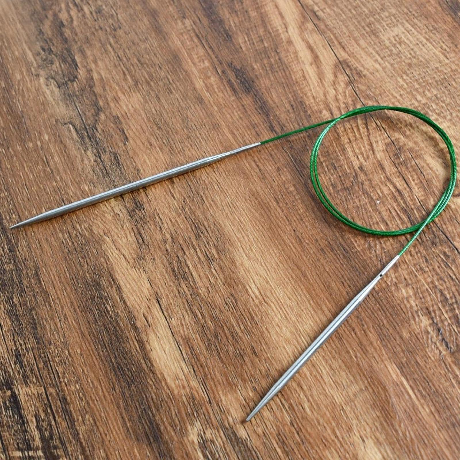YIXANNX Manualidades hechas a mano con un juego de alfileres de tejer de acero inoxidable de primera calidad para profesionales y principiantes. Bolsa de, Astilla, Longitud de los pines 6cm