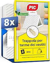 PIC Trappola ai feromoni Anti tarme dei Vestiti - Prodotto Anti tarme Vestiti, Adatto Come antitarme dei Vestiti e antitarme per armadi