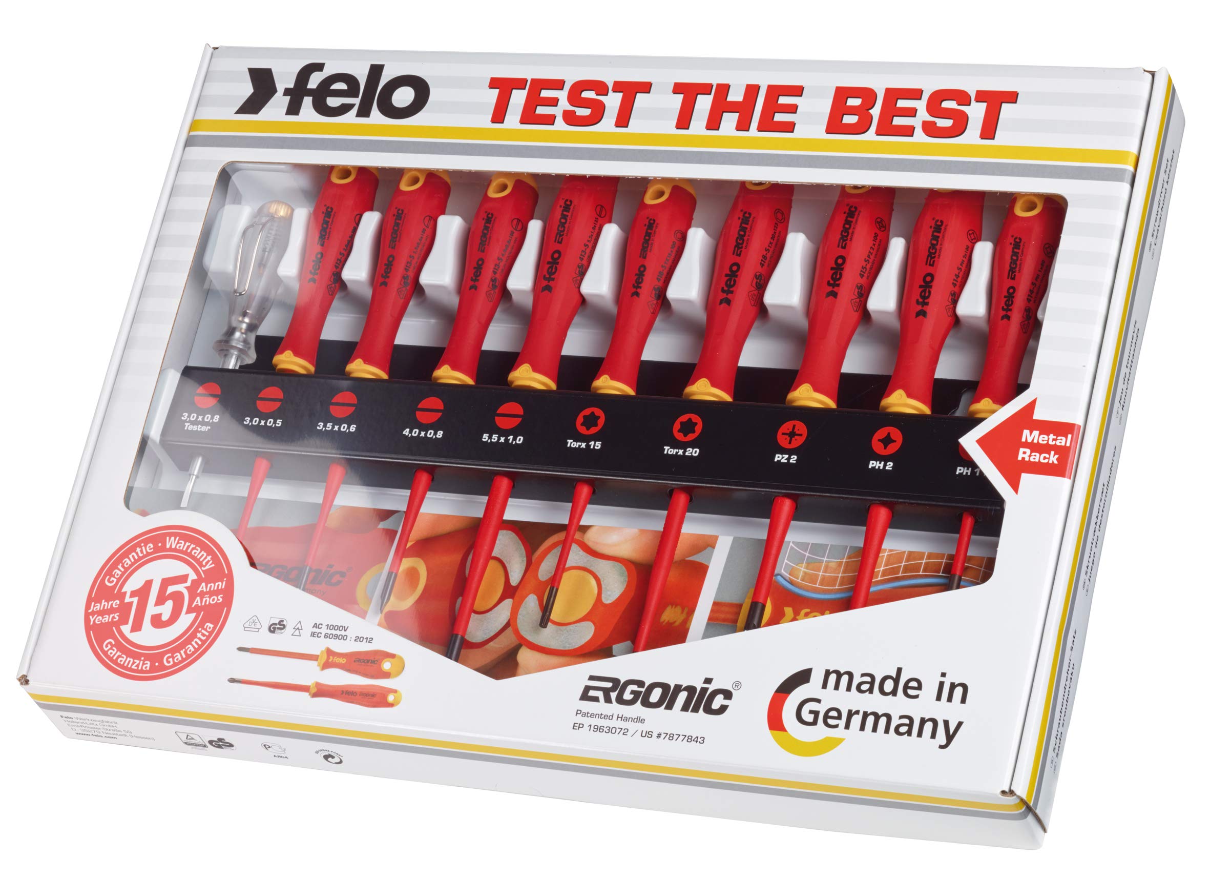 Felo Jgo ERGONIC ESlim VDE 10p