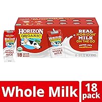 Vista 68 de Horizon Organic, Leche baja en grasa vainilla orgánica, 8 onzas líquidas, paquete de 6