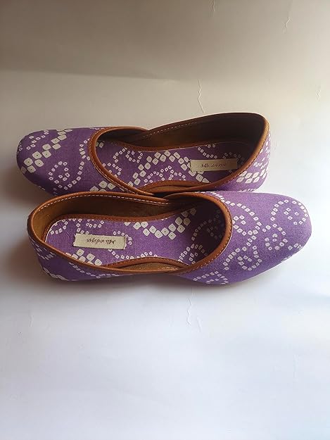 Jutti WALIYAN Women's Daily Use Lightweight & Artificial Leather Casual Flat Jaipuri Mojari Jutti for Ladies and Girls