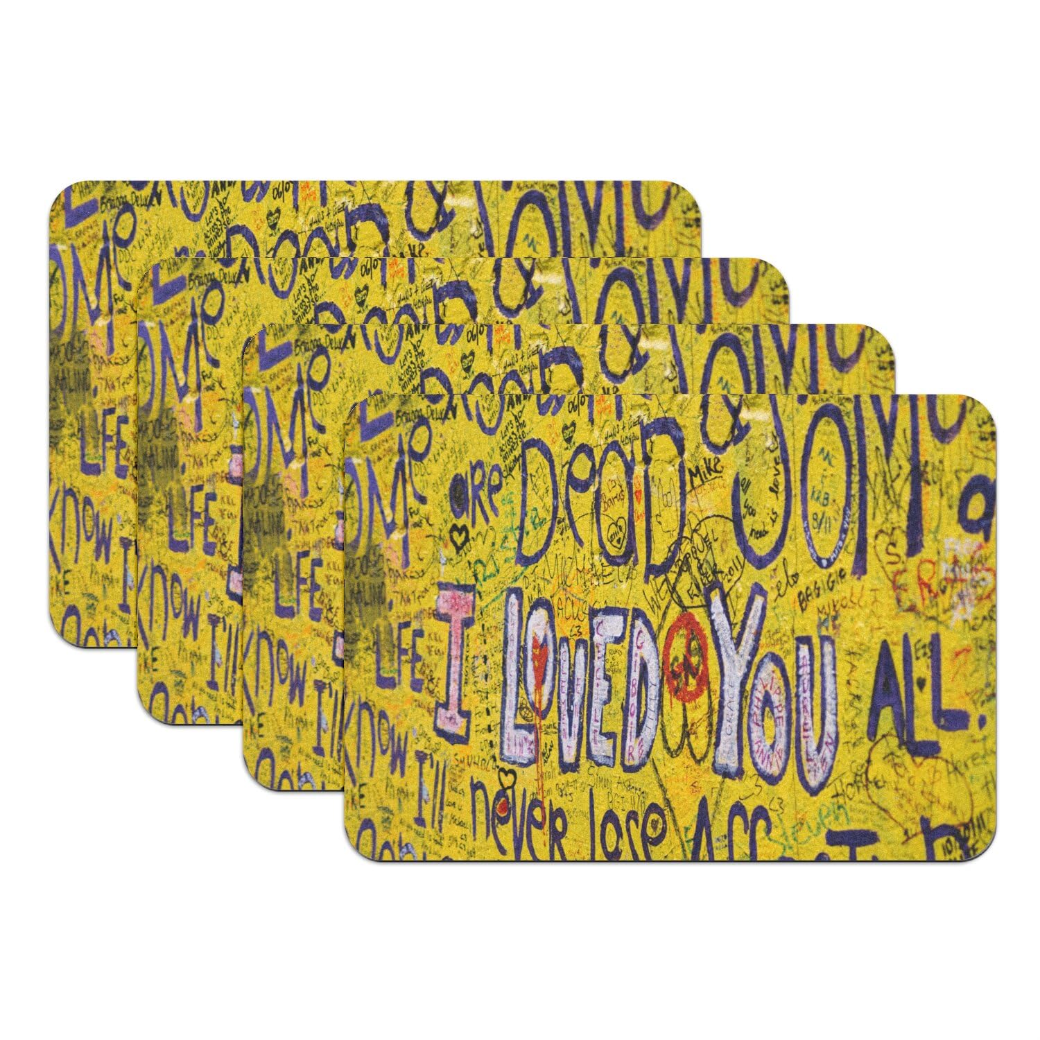 Sets de table graffiti pour des repas branchés en famille