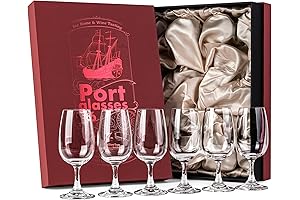 GLASSIQUE CADEAU Port and Dessert Wine Glass Set of 6