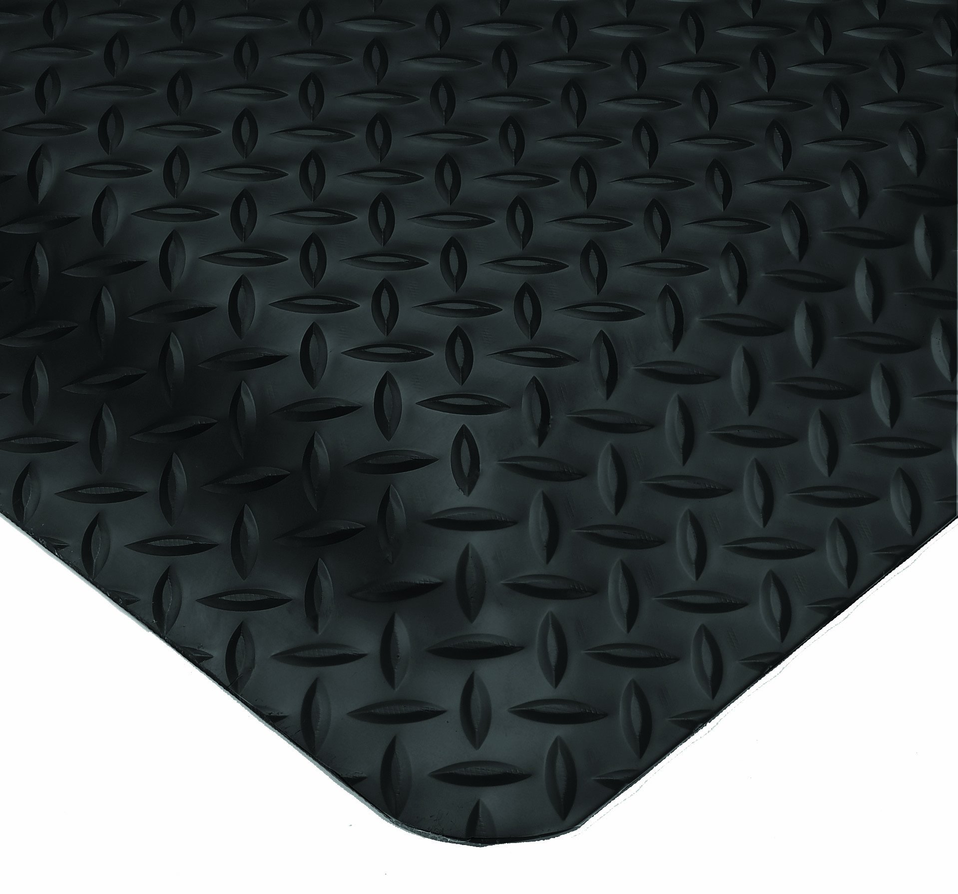 Wearwell 414.1516X3X5CHV Diamond-Plate SpongeCote UltraSoft Mat, 3' Width x 5' Length x 15/16"" Thickness, Black / Chevron — Amazon image 15