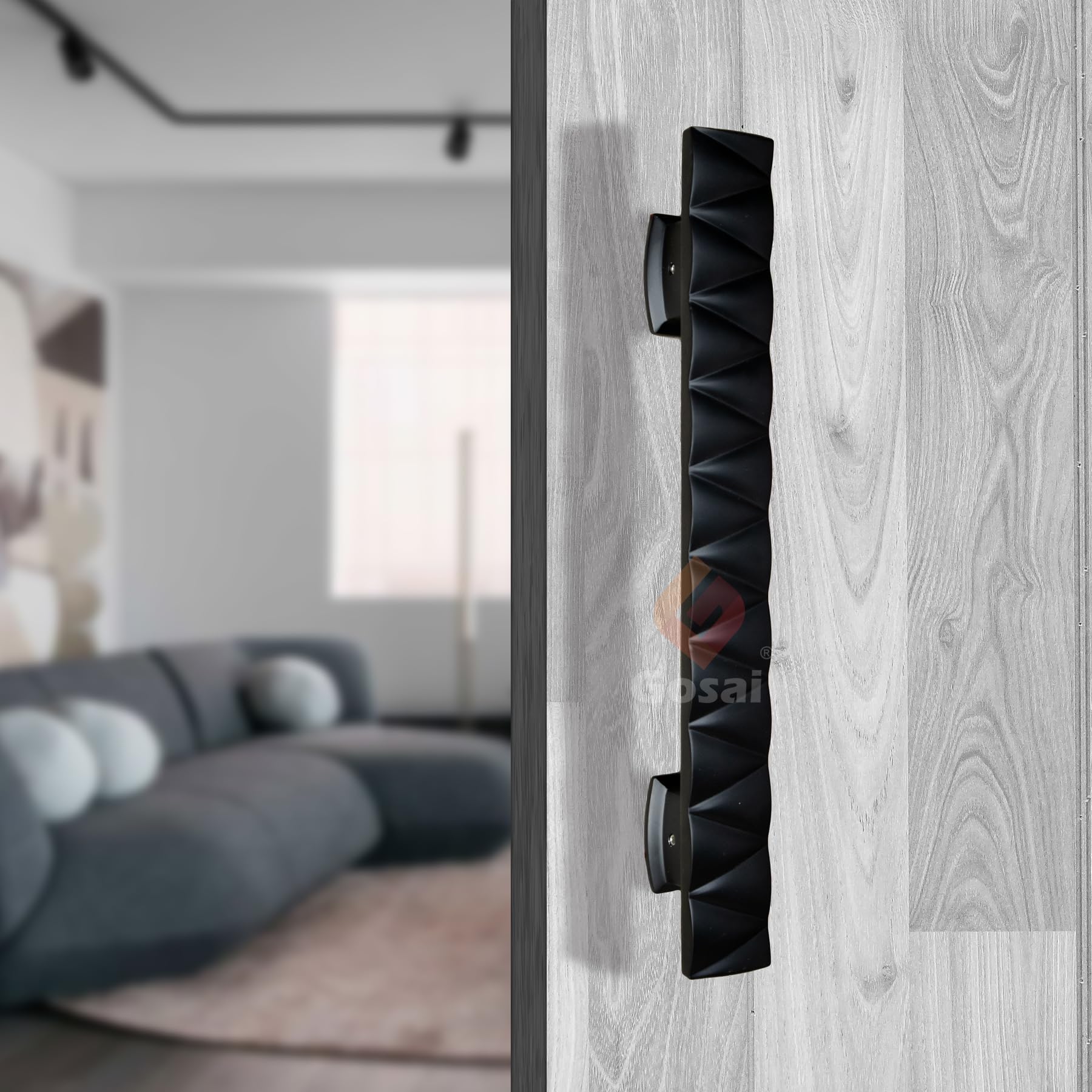 GOSAI Main Door Handle/Glass Door Handle/Pull Handles |Push Handles for All The Doors of House|Office|Facotry|Hospital (Matt Black Handle, 12 inch) (B0C4JT292V) Amazon Price History, Amazon Price Tracker