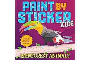 Paint by Sticker Kids: Rainforest Animals - Unveil the Vibrant Wildlife through Creative Play