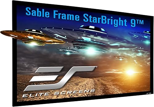 Miniatura 13 de Elite Screens Sable Frame - Pantalla de proyector de marco fijo de 138 pulgadas, montaje en pared, 8K/4K UHD, certificado ISF CineWhite, para cine