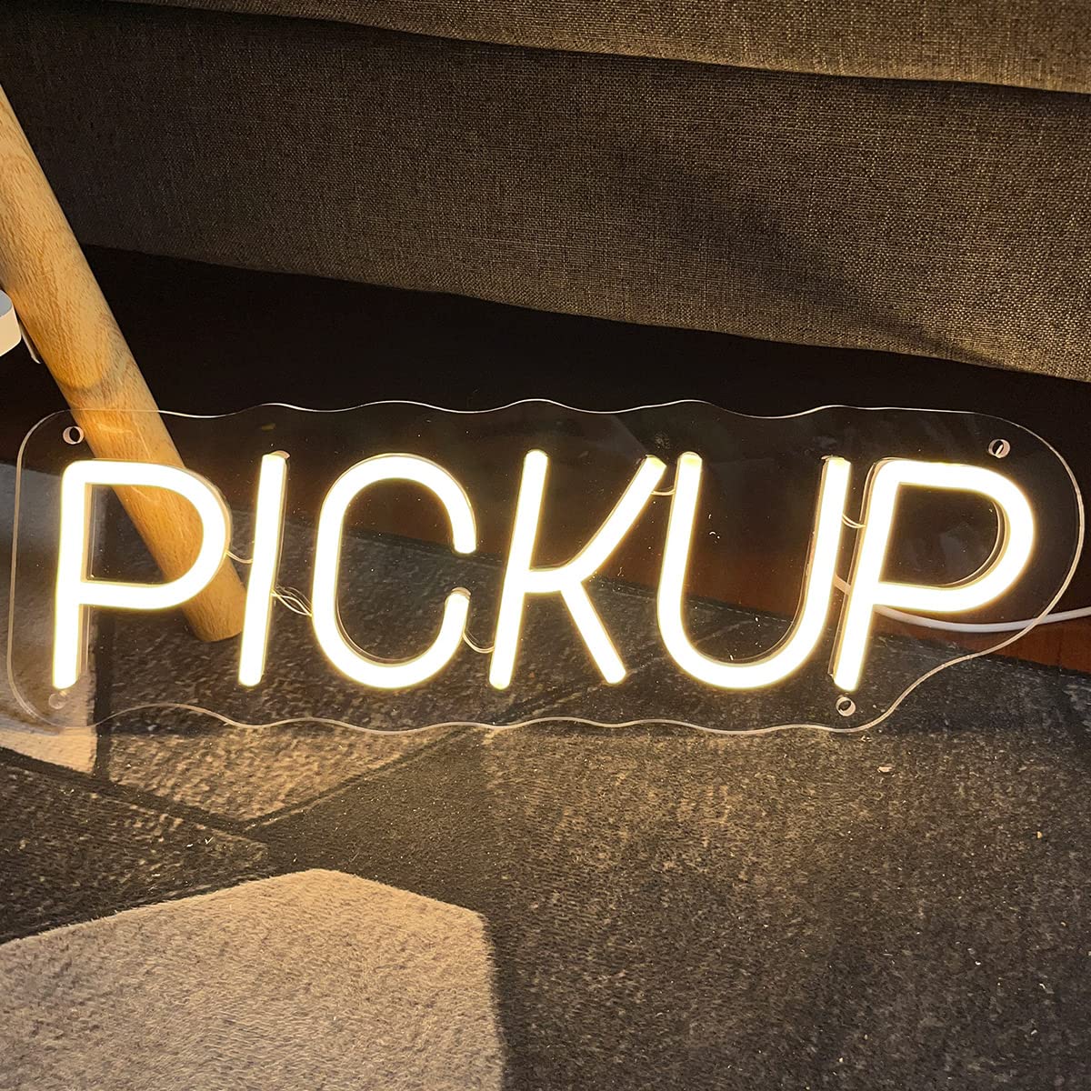 Moodlion Pick Up Here Neon Sign For Wall Decor Business Led