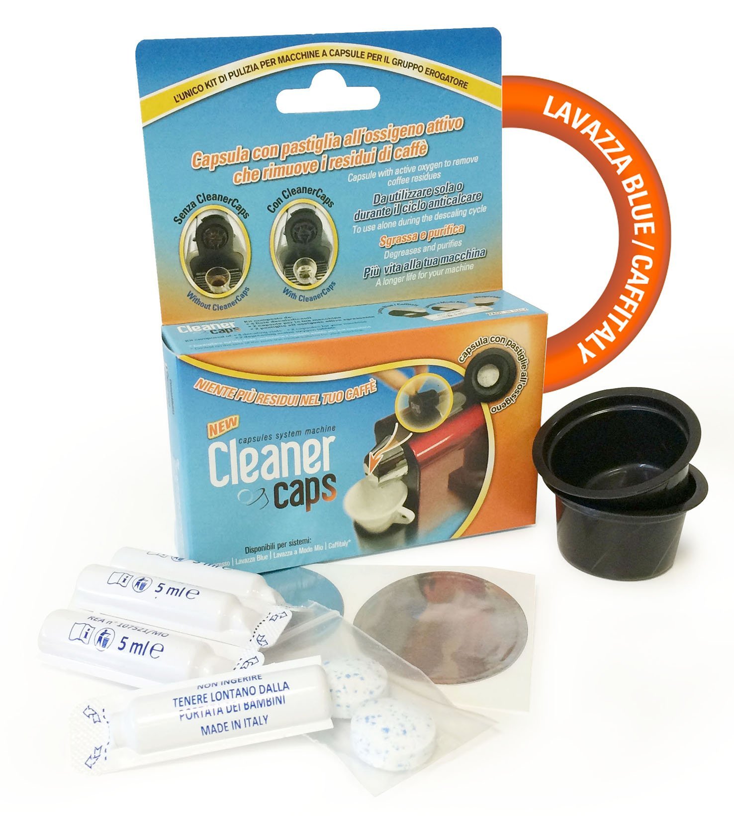 Kit Pulizia Macchina Caffè Lavazza A Modo Mio - 4 Capsule Detergenti, Pulizia Automatica - Foto 7