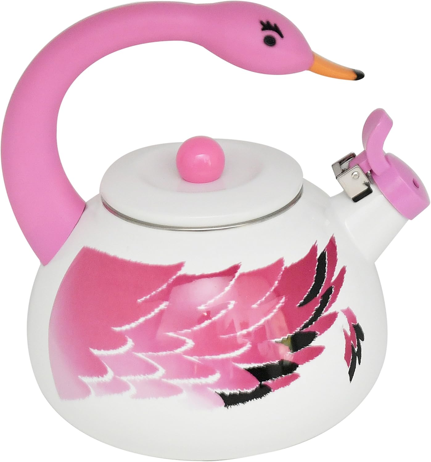 HOME-X Ranking TOP14 Pink Flamingo Whistling Purchase Tea Kitche Kettle Animal Teapot